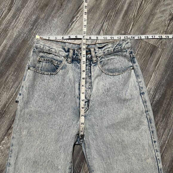 Jordache Basics 90s Acid Wash Jeans 11/12 (27x28.5) Made in Hong Kong - Picture 10 of 10